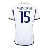 Real Madrid Federico Valverde #15 Hjemmedrakt 2023-24 Kortermet